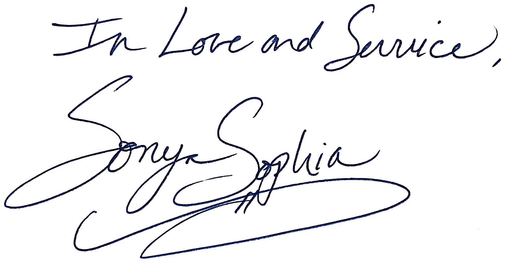 eft blog post sonya sophia signature in love and service
