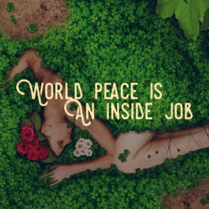 world peace inside job woman in flowers - The World Tapping Circle EFT