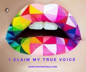 claim my true voice multicolored lips eft world tapping circle