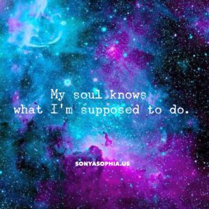 soul know what supposed to do watercolor universe eft world tapping circle